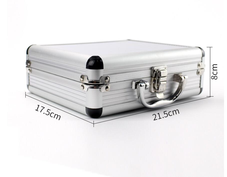 Tattoo Carrying Case Machine Storage Box Lock Padded Organizer Aluminum Alloy Suitcase for Microblading Tattoo Gun Supplies