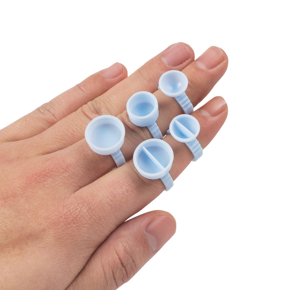 Disposable Plastic Tattoo Ring Cups Pigment Ink Holder S/M/L