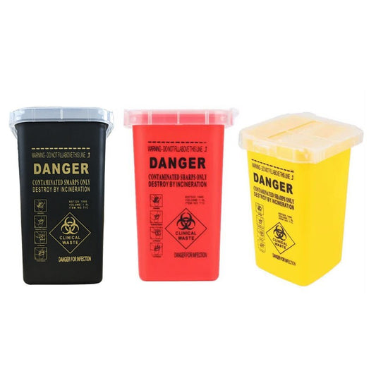 1L Capacity Sharps Container Medical Needles Bin Biohazard Tattoo Piercing Disposal Collect Box