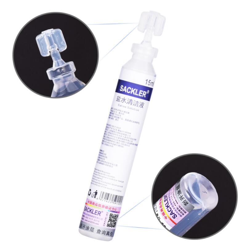 Sodium Chloride Physiological Saline For Tattoo 0.9 Topical Dilute Salt Water Cleaning Solution 15ml External Cleaning