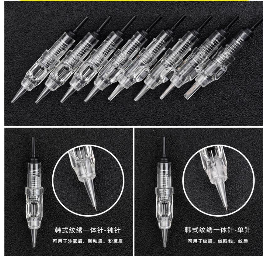 50x Microblading Cartridge Tattoo Needles Disposable Safety Sterilized For Micropigmentation Eyebrow Tattoo Accessori